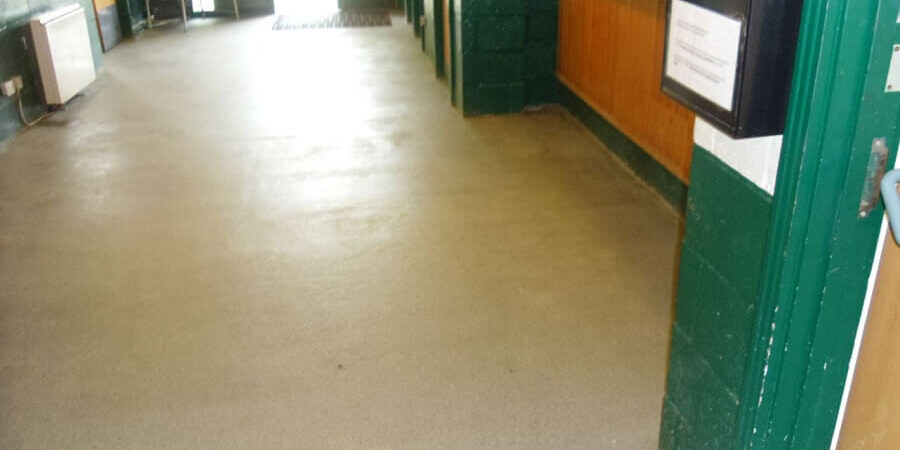 Resin floor in farmers market