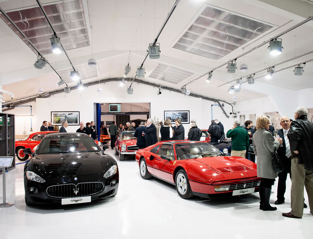 Finished Resin Flooring at Spellbound Classic Cars Workshop