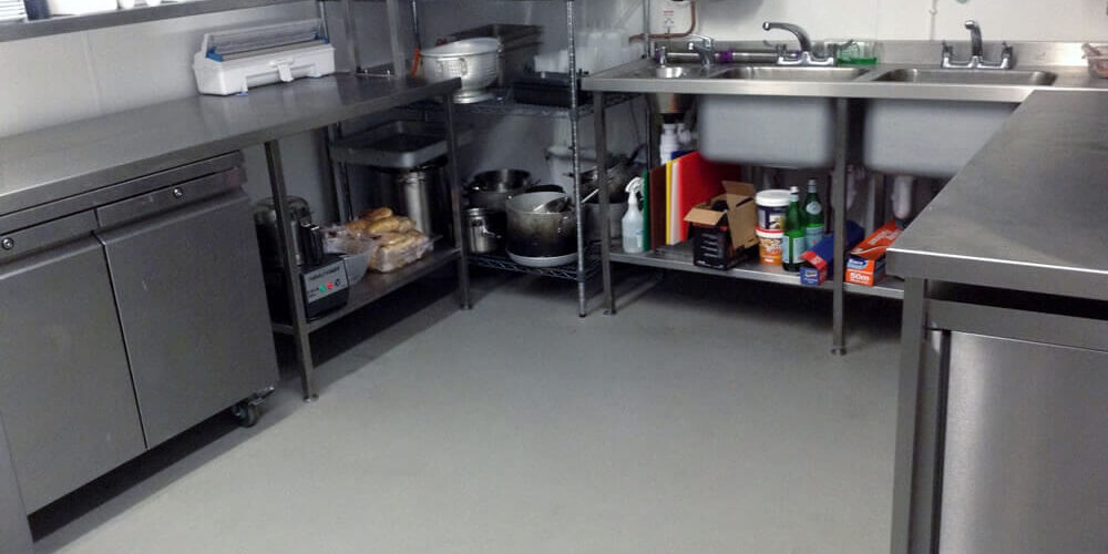 Commercial kitchen floor