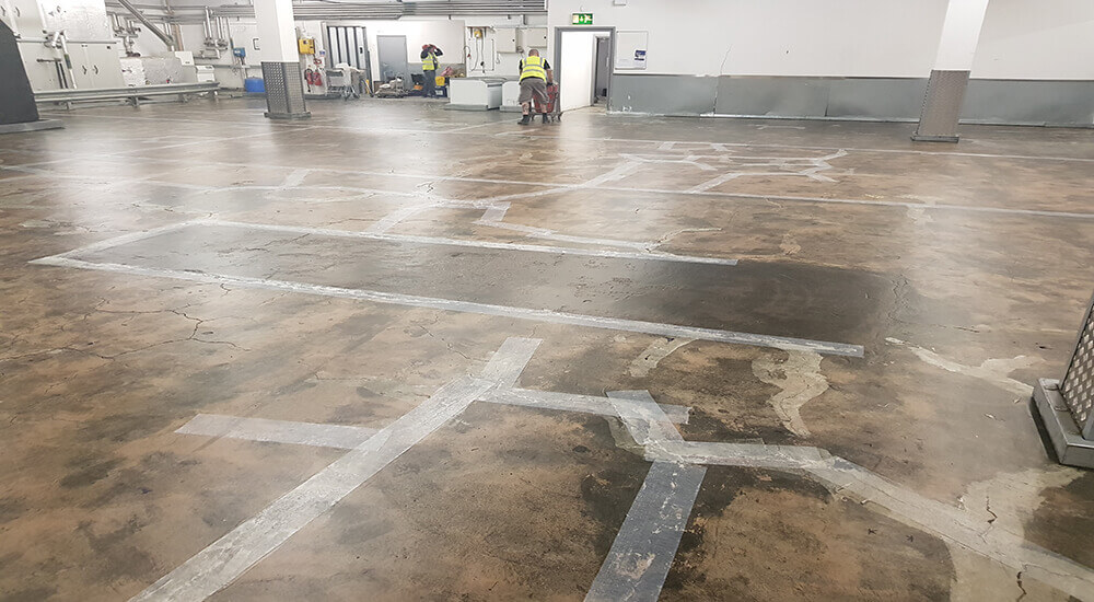 Warehouse Floor Coating at Aldi In Manchester