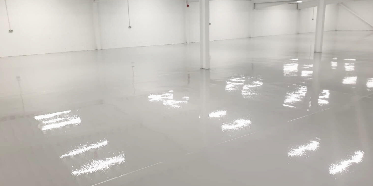 Warehouse floor images complated by Flowstone Industrial Flooring
