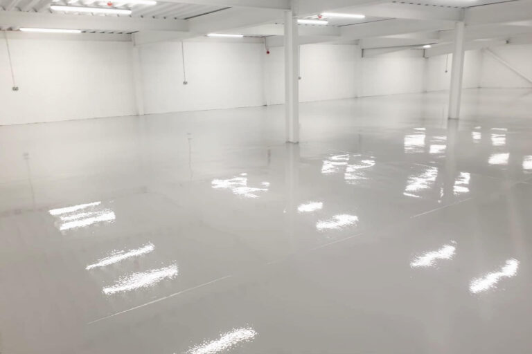 Warehouse floor images complated by Flowstone Industrial Flooring