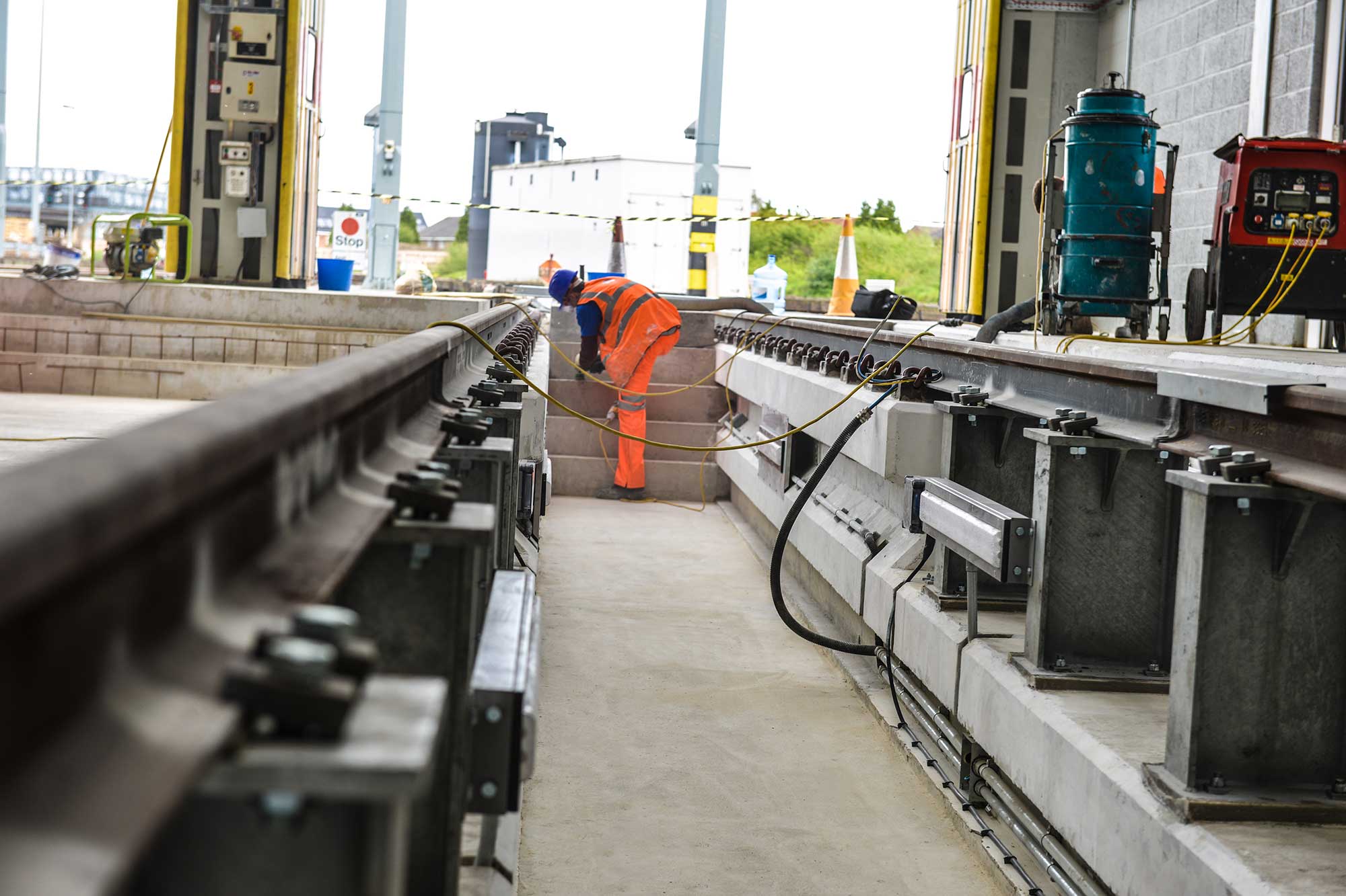 Rail depot flooring