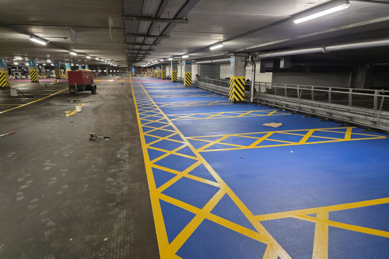 Car park deck installed.